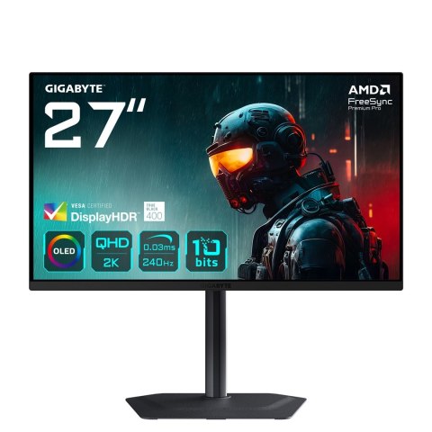 Gigabyte MONITOR GIGABYTE OLED 27" MO27Q2 240Hz (WYPRZEDAŻ)