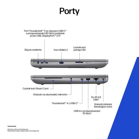 Hewlett-Packard HP Zbook Fury 16 G1i Ultra 7 255HX 16.0"WUXGA IPS 400nits AG 16GB DDR5 5600 SSD512 RTX PRO 1000_8GB Cam IR 5 Mpx Al 99Wh W11Pro 