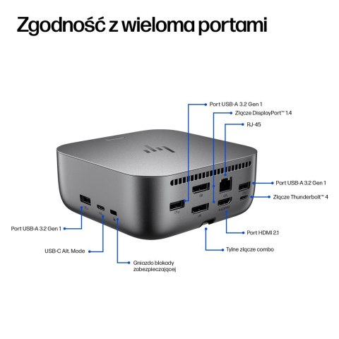 Hewlett-Packard Stacja dokująca HP Thunderbolt 4 100W G6 Dock