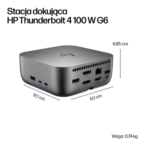 Hewlett-Packard Stacja dokująca HP Thunderbolt 4 100W G6 Dock