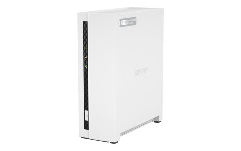 QNAP Qnap TS-133, Tower,  1 x 2.5"/3.5" SATA, ARM 1.8GHz Quad core, 2GB, 1 x 1GbE, External adapter (PSU)