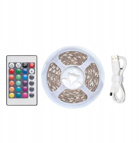 Vention Taśma świetlna Vention RGB FPC LED z pilotem IR zasilanie USB 5V 2m