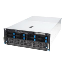 ASUS Platforma Asus Rack (4U) ESC8000A-E12 AMD Epyc 9004 (8x NVMe/SATA HS, 1xM.2, 2x10Gbe, IPMI, 2+2 3000W)