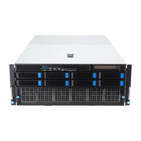 ASUS Platforma Asus Rack (4U) ESC8000A-E12 AMD Epyc 9004 (8x NVMe/SATA HS, 1xM.2, 2x10Gbe, IPMI, 2+2 3000W)