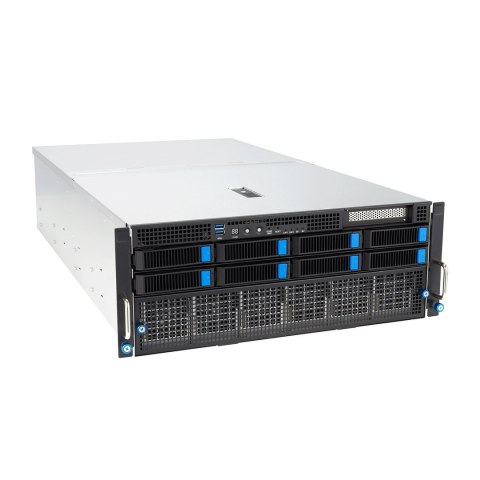 ASUS Platforma Asus Rack (4U) ESC8000A-E12 AMD Epyc 9004 (8x NVMe/SATA HS, 1xM.2, 2x10Gbe, IPMI, 2+2 3000W)