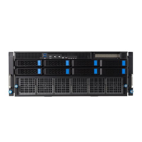ASUS Platforma Asus Rack (4U) ESC8000A-E12 AMD Epyc 9004 (8x NVMe/SATA HS, 1xM.2, 2x10Gbe, IPMI, 2+2 3000W)