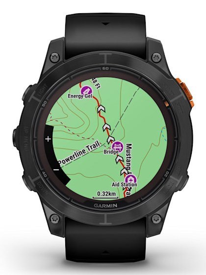 Garmin Zegarek sportowy Garmin Fenix 7 Pro Solar, czarny