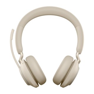Jabra Słuchawki nauszne bezprzewodowe Jabra Evolve2 65 MS Stereo Link380c, beige