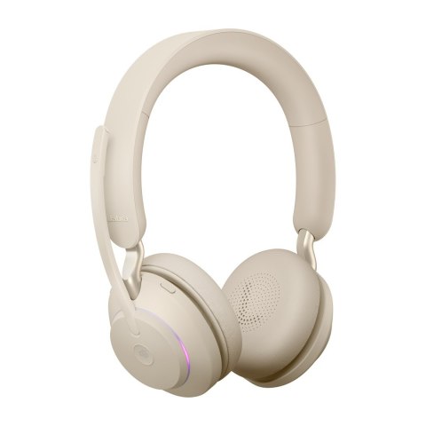 Jabra Słuchawki nauszne bezprzewodowe Jabra Evolve2 65 MS Stereo Link380c, beige