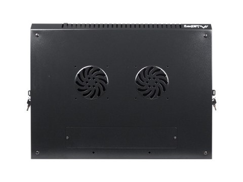 Lanberg Szafa rack Lanberg WF01-6412-10B (12U; 635mm / 600mm / 450 mm; wisząca; Szklane; 19''; kolor czarny)