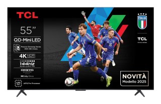 TCL Telewizor TCL 55Q6C QD-Mini LED 55'' 4K Ultra HD Google TV Dolby Atmos DVB-T2 Metaliczny