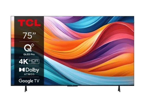 TCL Telewizor TCL 75T7B QLED Pro 75" 4K Ultra HD 120Hz Google TV Dolby Atmos Tytanowy