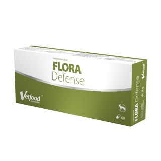 Vetfood VetFood Flora Defense na biegunkę żołądek brzuch, trawienie jelita pies i kot 60 kapsułek