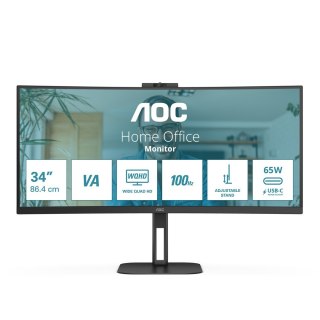 AOC MONITOR AOC LED 34" CU34V5CW/BK 100Hz