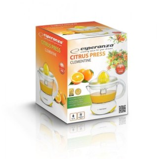 Esperanza Wyciskarka wolnoobrotowa do cytrusów Esperanza Clementine EKJ001Y (25W; 0,75l; kolor żółty) (WYPRZEDAŻ)
