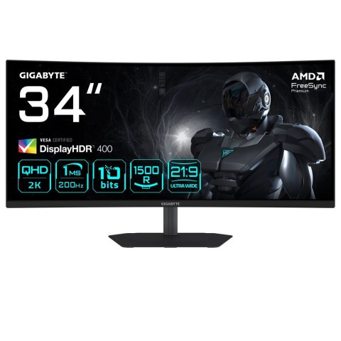 Gigabyte MONITOR GIGABYTE LED 34" G34WQC2 200Hz