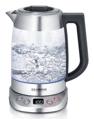 SEVERIN SEVERIN CZAJNIK ELEKTR. SZKŁO-STAL, REGULACJA TEMP. W PODST. AUTO. PROGRAMY, SITKO DO HERBATY, 1,7 L, MOC 3000W WK3480