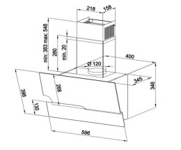 MAAN Okap MAAN Zetka 60 czarny
