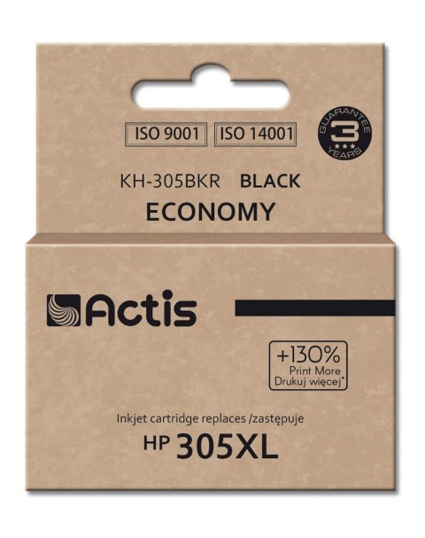 ACTIS Actis KH-305BKR Tusz (zamiennik do HP 305XL 3YM62A; Standard; 20 ml; czarny) (WYPRZEDAŻ)