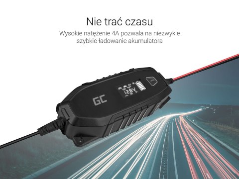 Green Cell GREEN CELL ŁADOWARKA INTELIGENTNA PROSTOWNIK DO AGM/LIFEPO4/OŁOWIOWE ACAGM07 6-12V 4A (WYPRZEDAŻ)