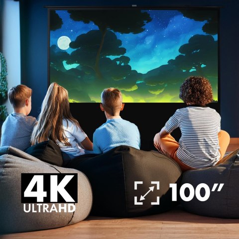 Maclean MACLEAN PRZENOŚNY EKRAN PROJEKCYJNY, KOMPAKTOWY, PODŁOGOWY, 100", 16:10 MC-213