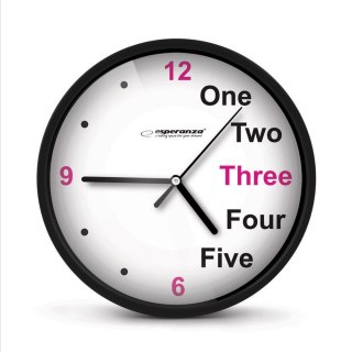 Esperanza ESPERANZA ZEGAR ŚCIENNY PRAGUE CZARNY