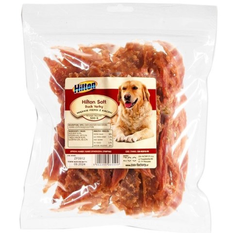 Hilton HILTON Przysm.Filet miękki pierś z kaczki pies 500G