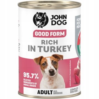 JOHN DOG John Dog GOOD FORM DOROSŁY INDYKA KARMA 400g