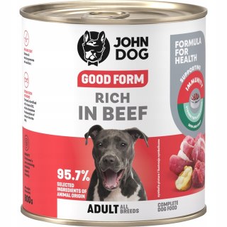 JOHN DOG John Dog GOOD FORM DOROSŁY W WOŁOWINĘ KARMA 800g