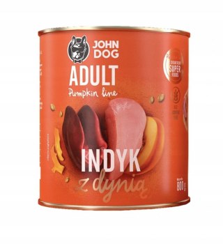 JOHN DOG John Dog PUMPKIN Adult indyk z dynią 800g