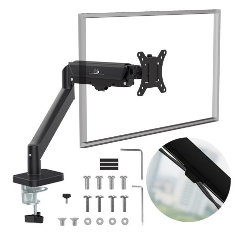 Maclean MACLEAN UCHWYT NA MONITOR, SPRĘŻYNA GAZOWA, 17"-32", 2-10KG, BLACK MC-133