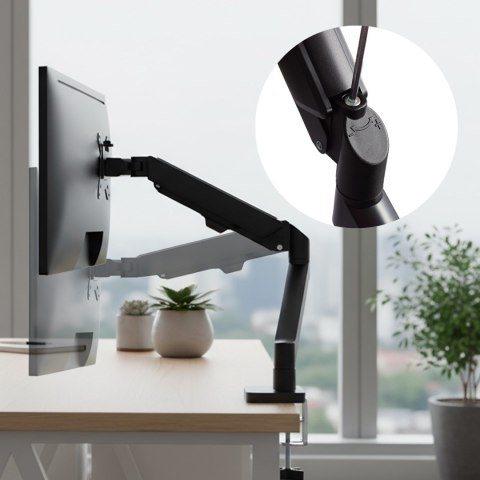 Maclean MACLEAN UCHWYT NA MONITOR, SPRĘŻYNA GAZOWA, 17"-32", 2-10KG, BLACK MC-133