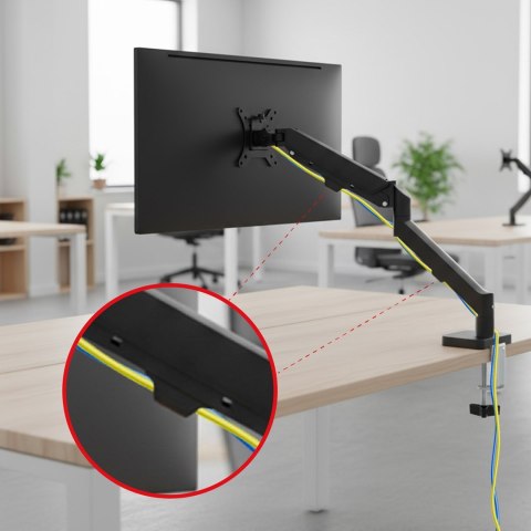 Maclean MACLEAN UCHWYT NA MONITOR, SPRĘŻYNA GAZOWA, 17"-32", 2-10KG, BLACK MC-133