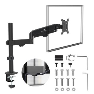 Maclean MACLEAN UCHWYT NA MONITOR, SPRĘŻYNA GAZOWA, 17"-32", 2-10KG, CZARNY MC-135