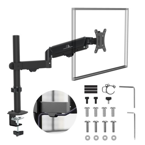 Maclean MACLEAN UCHWYT NA MONITOR, SPRĘŻYNA GAZOWA, 17"-32", 2-10KG, CZARNY MC-135
