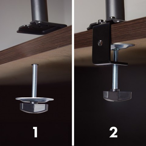 Maclean MACLEAN UCHWYT NA MONITOR, SPRĘŻYNA GAZOWA, 17"-32", 2-10KG, CZARNY MC-135