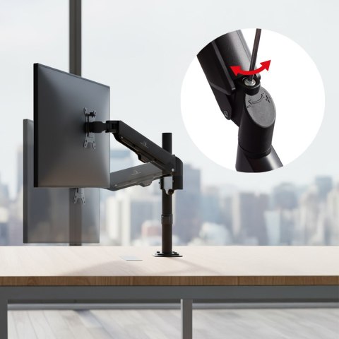 Maclean MACLEAN UCHWYT NA MONITOR, SPRĘŻYNA GAZOWA, 17"-32", 2-10KG, CZARNY MC-135