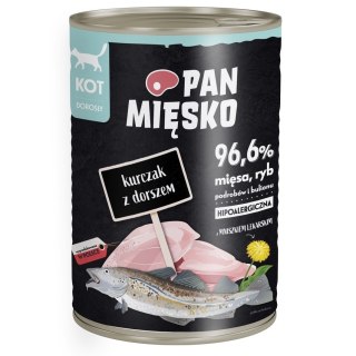 PAN MIĘSKO Pan Mięsko Kurczak z dorszem (dorosły) 400g
