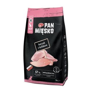 PAN MIĘSKO Pan Mięsko Kurczak z królikiem sucha karma dla kota chrupki XS 1,6kg