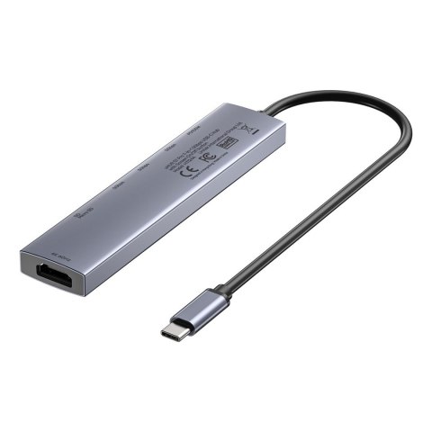 UNITEK UNITEK HUB USB-C 7W1 PD 100W HDMI 2.0 Z PRZYCISKIEM ON/OFF