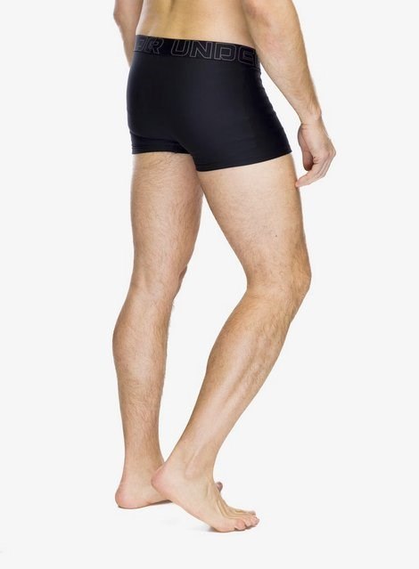 Under Armour Bokserki termoaktywne Under Armour Performance Tech 3 in 3-Pack Boxerjock - black/black/castlerock
