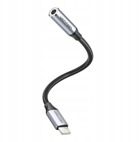 Vention Adapter Lightning męski do 3.5mm Jack Vention 0,1m czarny