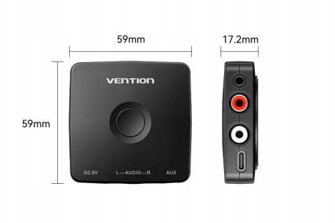 Vention Odbiornik audio Bluetooth 5.1 Vention