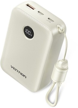 Vention Powerbank Vention 20000mAh 2 x USB-C 1x USB-A z wyświetlaczem 22,5W beżowy
