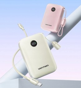Vention Powerbank Vention 20000mAh 2 x USB-C 1x USB-A z wyświetlaczem 22,5W beżowy