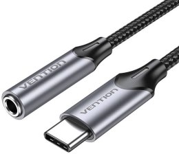 Vention Przejściówka audio Vention USB-C do gniazda słuchawkowego 3,5 mm z adapterem DAC ze stopu aluminium 1m