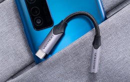 Vention Przejściówka audio Vention USB-C do gniazda słuchawkowego 3,5 mm z adapterem DAC ze stopu aluminium 1m