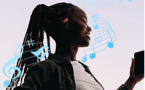 Vention Słuchawki bezprzewodowe Vention OpenBeat z otwartą konstrukcją BT 5.4 czarne