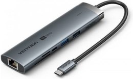 Vention Stacja dokująca USB-C 9w1 Vention 4K 60Hz 100W PD 0.15m