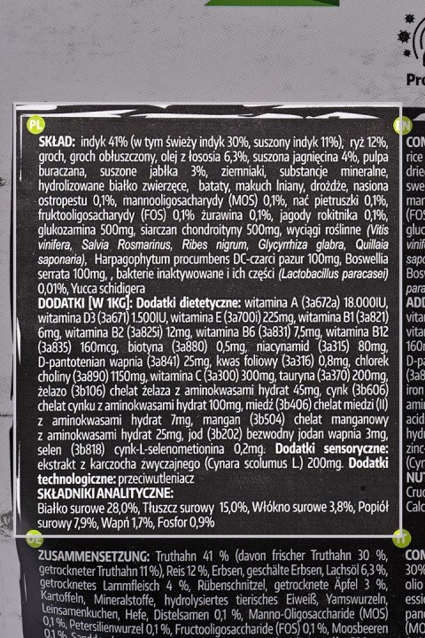 BIOFEED BIOFEED Euphoria Fresh Meat Indyk/Jagnię M/L 2kg